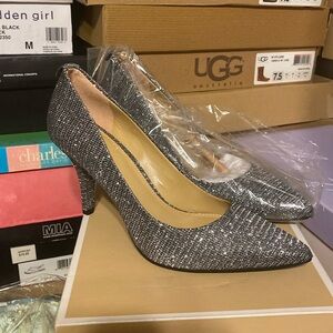 Michael Kors, shoes, size 6.5 silver brand new with box. Nice!